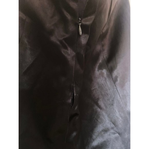 High Waist Sateen A-Line Skirt - Picture 6 of 6